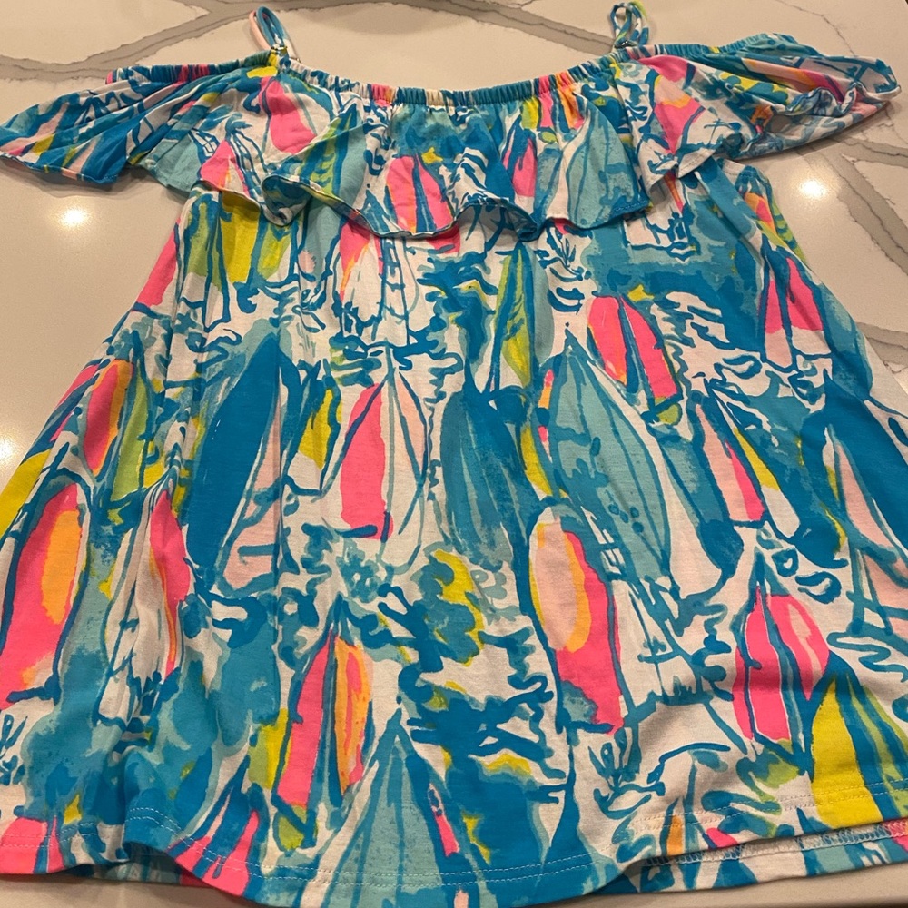 Lilly Pulitzer off the shoulder top.